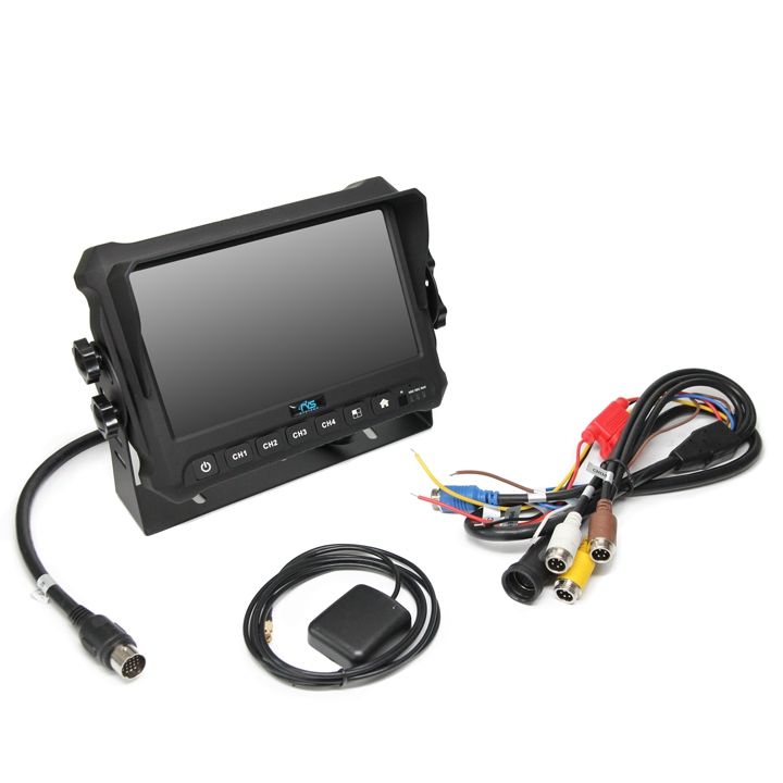 Rear View Safety 7" Digital Quad View Color Monitor with Built-In DVR 5