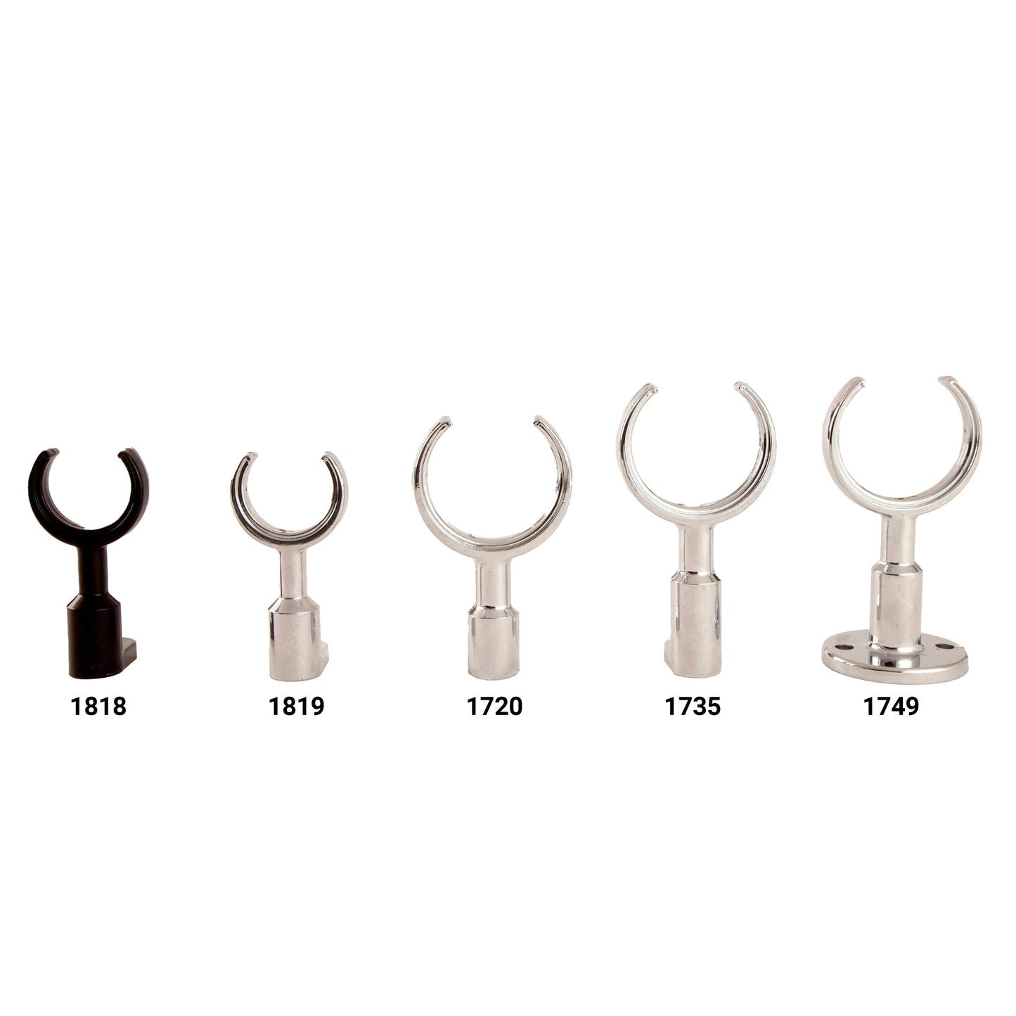 1735 Chrome Pedestal