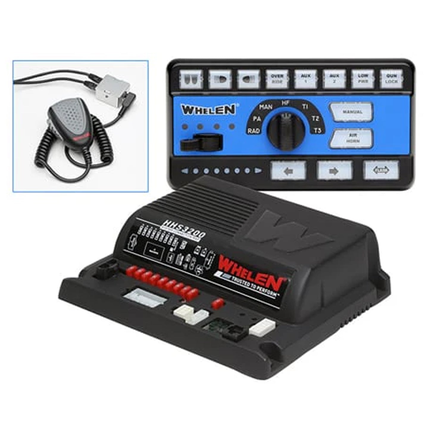 Whelen Siren Amplifier with Slide Switch and Rotary Knob Controller