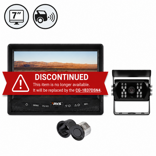 Rear View Safety Backup Camera System with Integrated Rear Sensors