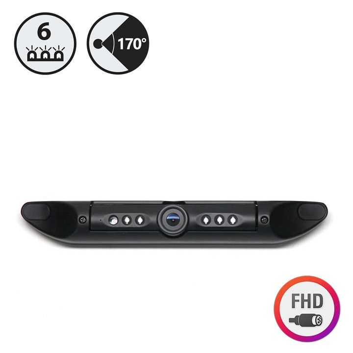 Rear View Safety 170° License Plate Backup Camera with 6 Infrared Illuminators (Adjustable Angle)