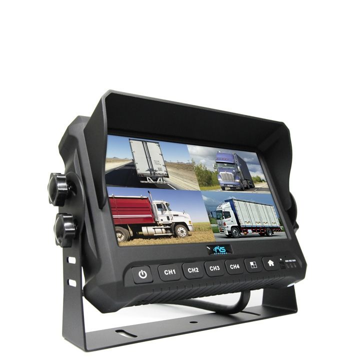 Rear View Safety 7" Digital Quad View Color Monitor with Built-In DVR 2