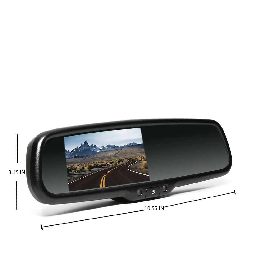 Rear View Safety Backup Camera System with Flush Mount Camera and Mirror Monitor 4