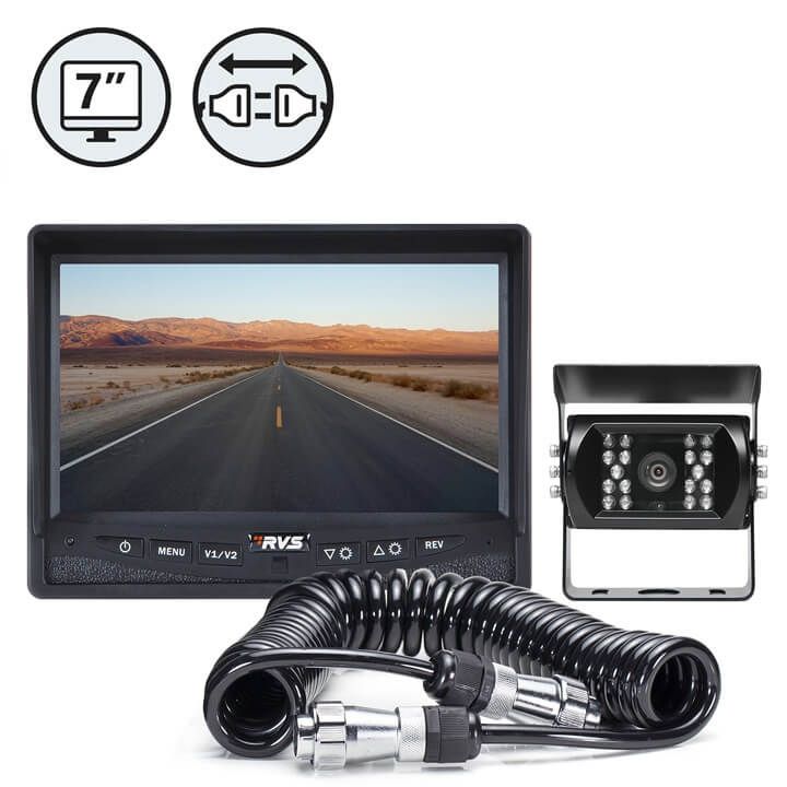 Rear View Safety Backup Camera System with Trailer Tow Quick Connect Kit