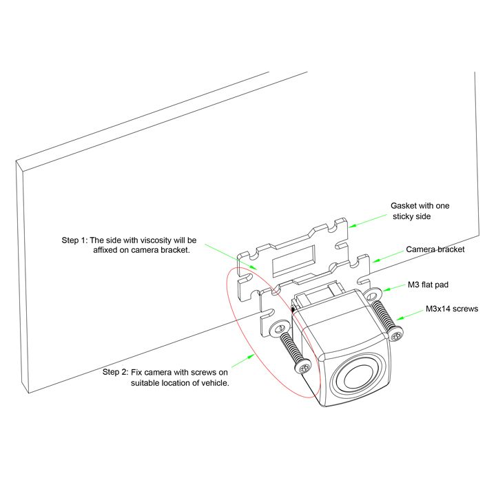 Rear View Safety G-SERIES Backup Camera System with Auto Dimming and OnStar 6