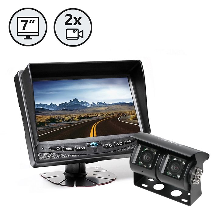 Rear View Safety Backup Camera System with Dual Lens Camera
