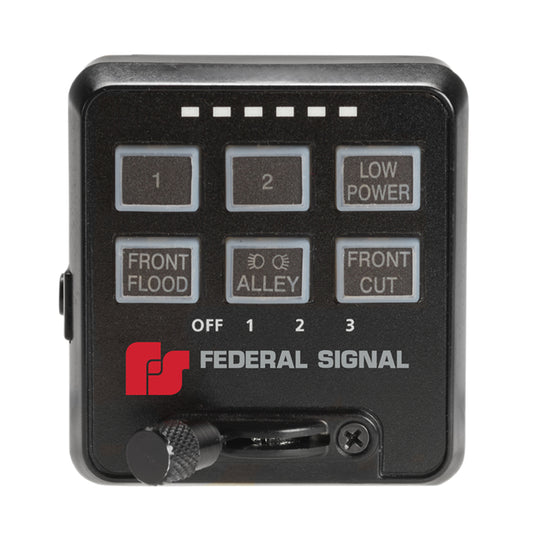Federal Signal six-button lighting controller with slide switch