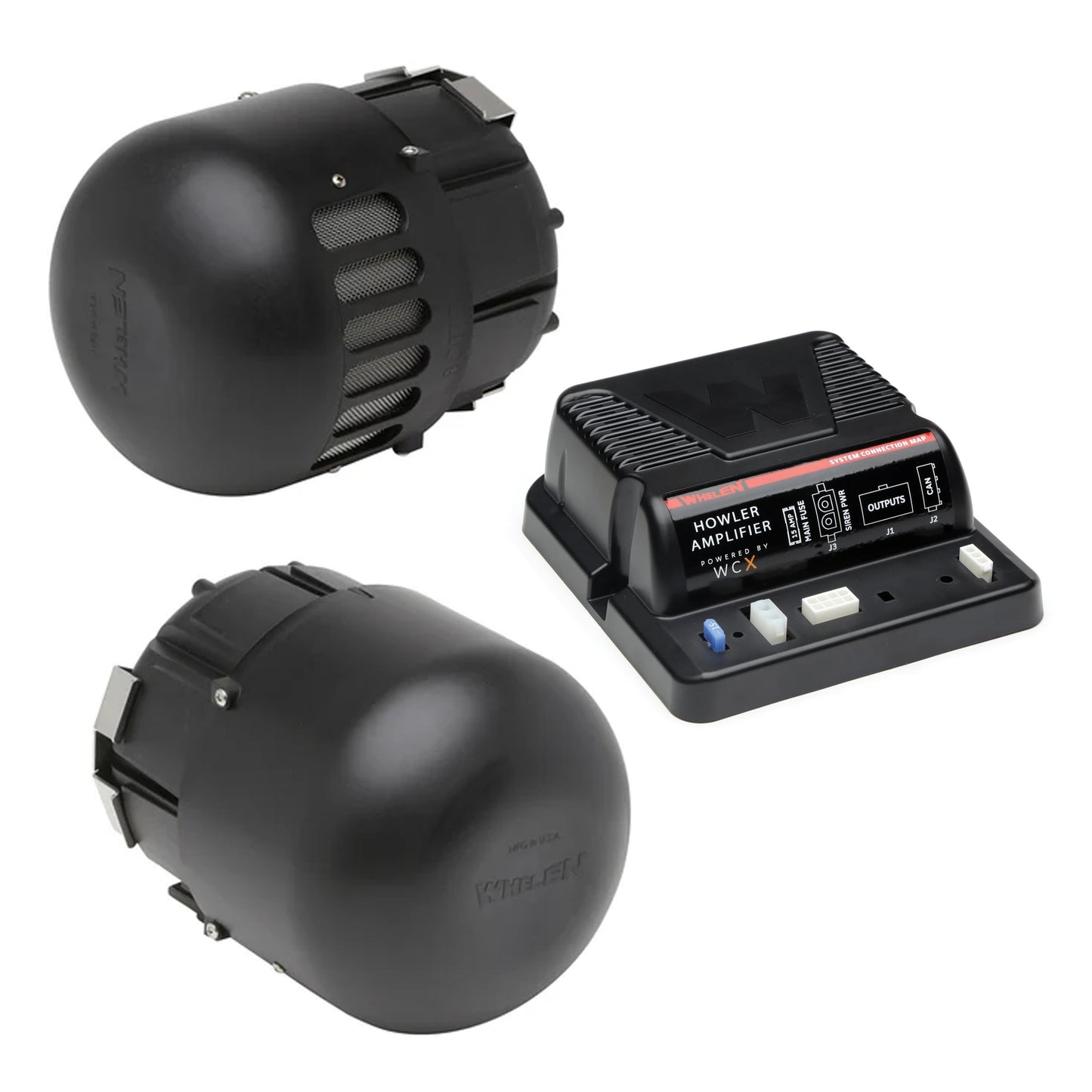 Whelen Howler™ Core Amplifier with Two Speakers (CHOWLER) & Mounting Bracket