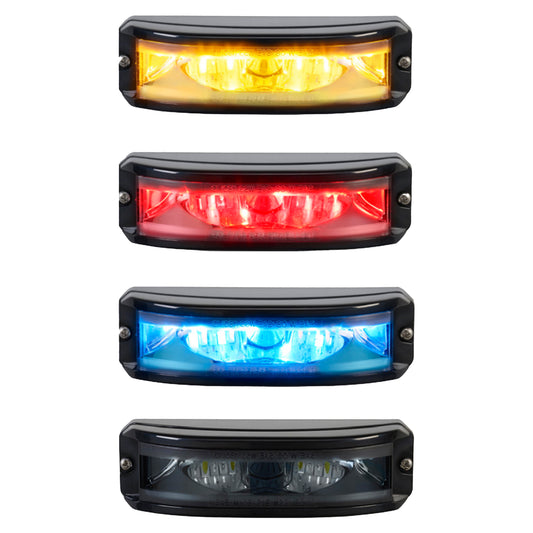 Federal Signal MicroPulse Wide Angle-Red/Blue/White, Smoked lens