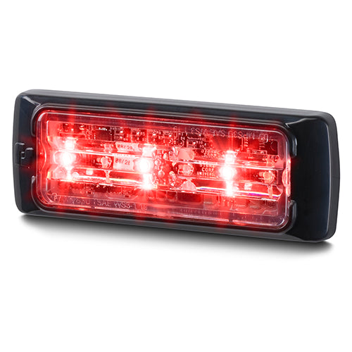 Federal Signal red rectangular 3 LED warning lights