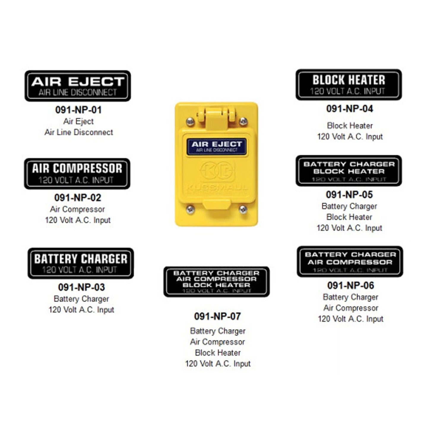 Kussmaul Cord Eject Systems Nameplates