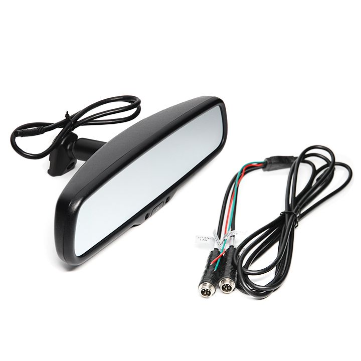 Rear View Safety Backup Camera System with Flush Mount Camera and Mirror Monitor 3
