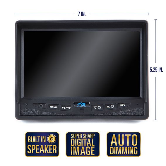 Rear View Safety Backup Camera System | Two Camera Setup (One Surface Mount, One 130°) with Trailer Tow Quick Connect Kit 7
