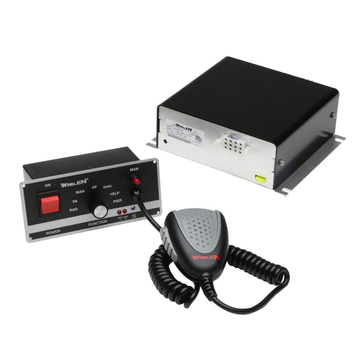 Whelen Remote Hands Free Siren Amplifier with Flush Mount Head