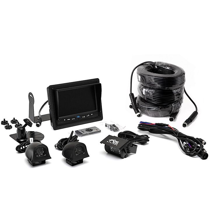 Rear View Safety FHD Backup Camera System with Quad View Monitor 2