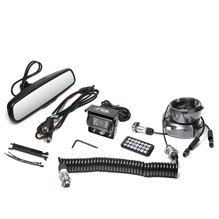Rear View Safety Backup Camera System with Replacement Mirror Monitor and Quick Connect/Disconnect Kit (213-613) 2