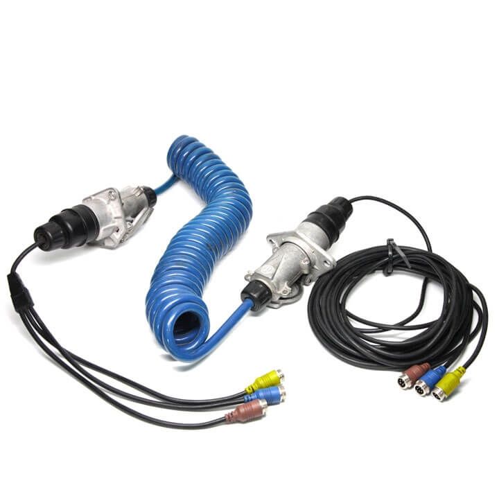 Rear View Safety Backup Camera System For Tractor-Trailer with Integrated Sensors | 4 Camera Setup 9