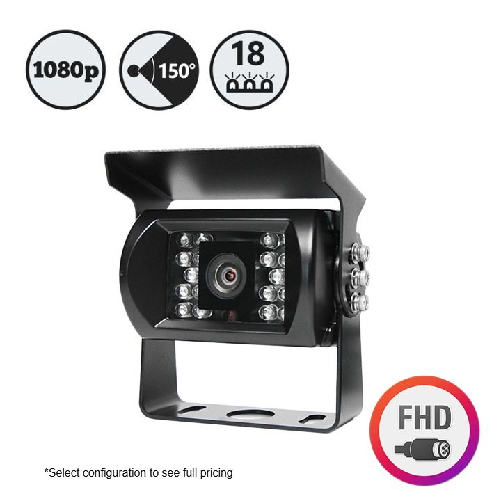 Rear View Safety 1080p FHD 150° Backup Camera with 18 infrared illuminators