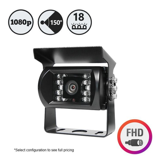Rear View Safety 1080p FHD 150° Backup Camera with 18 infrared illuminators