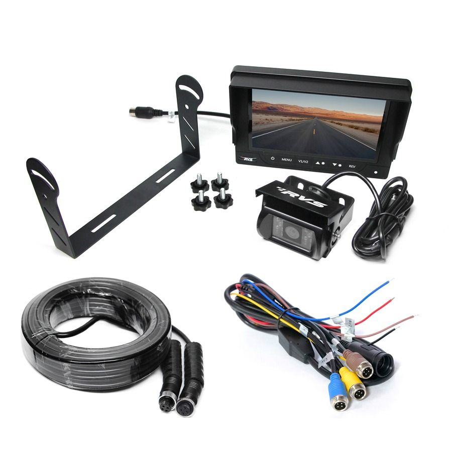 Rear View Safety FHD Waterproof Backup Camera System with 7" Monitor 4