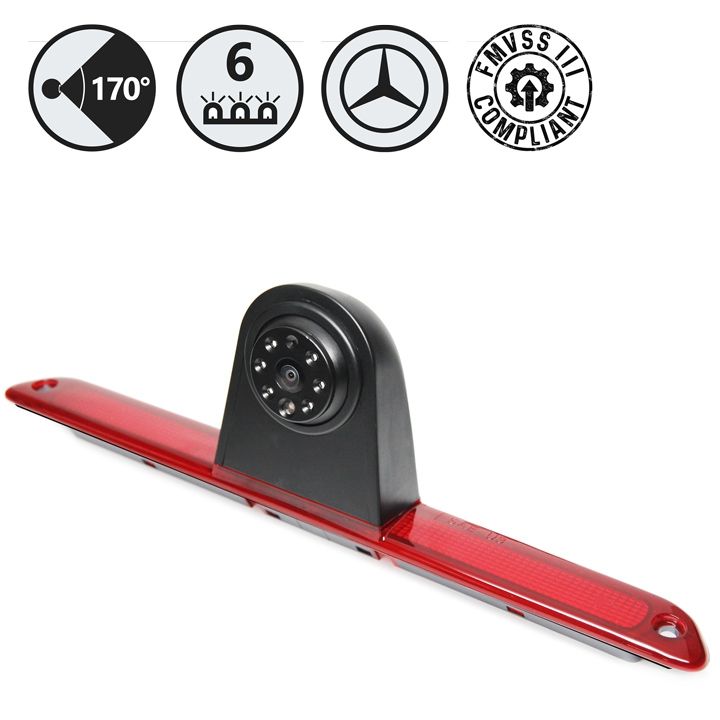 Rear View Safety Mercedes Sprinter Third Brake Light Backup Camera (FMVSS 111 Compliant)