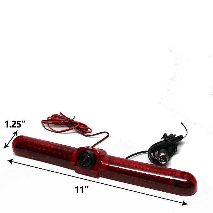 Rear View Safety Backup Camera System with Universal Third Brake Light Camera 2